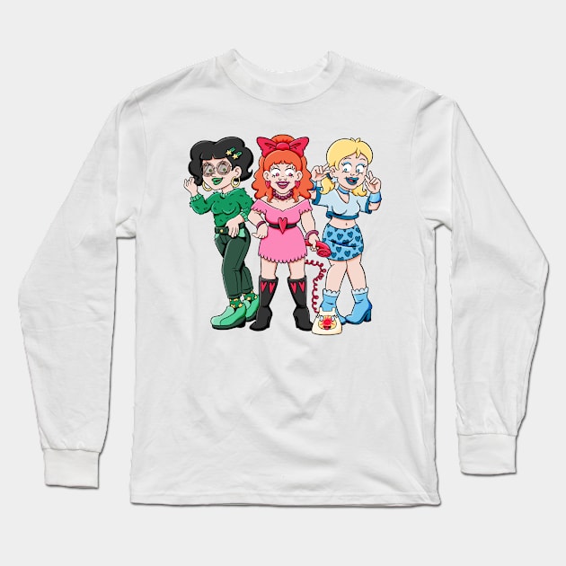 The Super Chicks Long Sleeve T-Shirt by atomiqueacorn